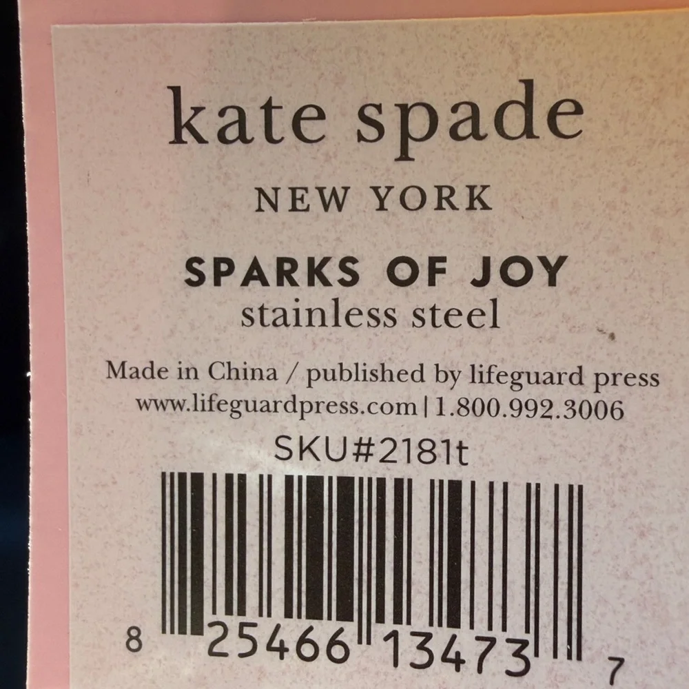 Kate Spade Polka Dot Tumbler with Initial T stainless steel